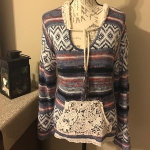 NWOT Aztec Boho Sweater